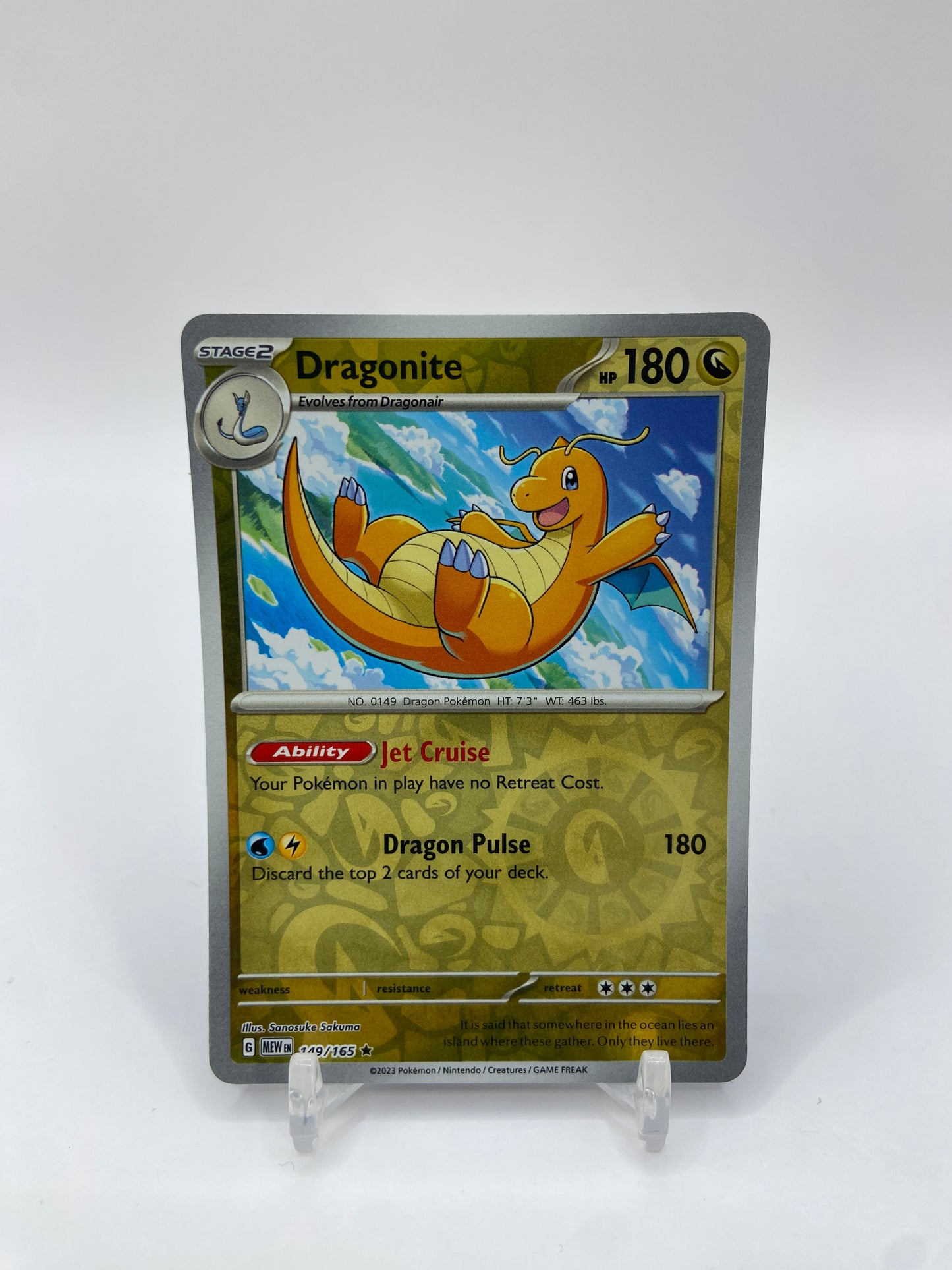 Dragonite Rare Reverse Holo 151 149/165