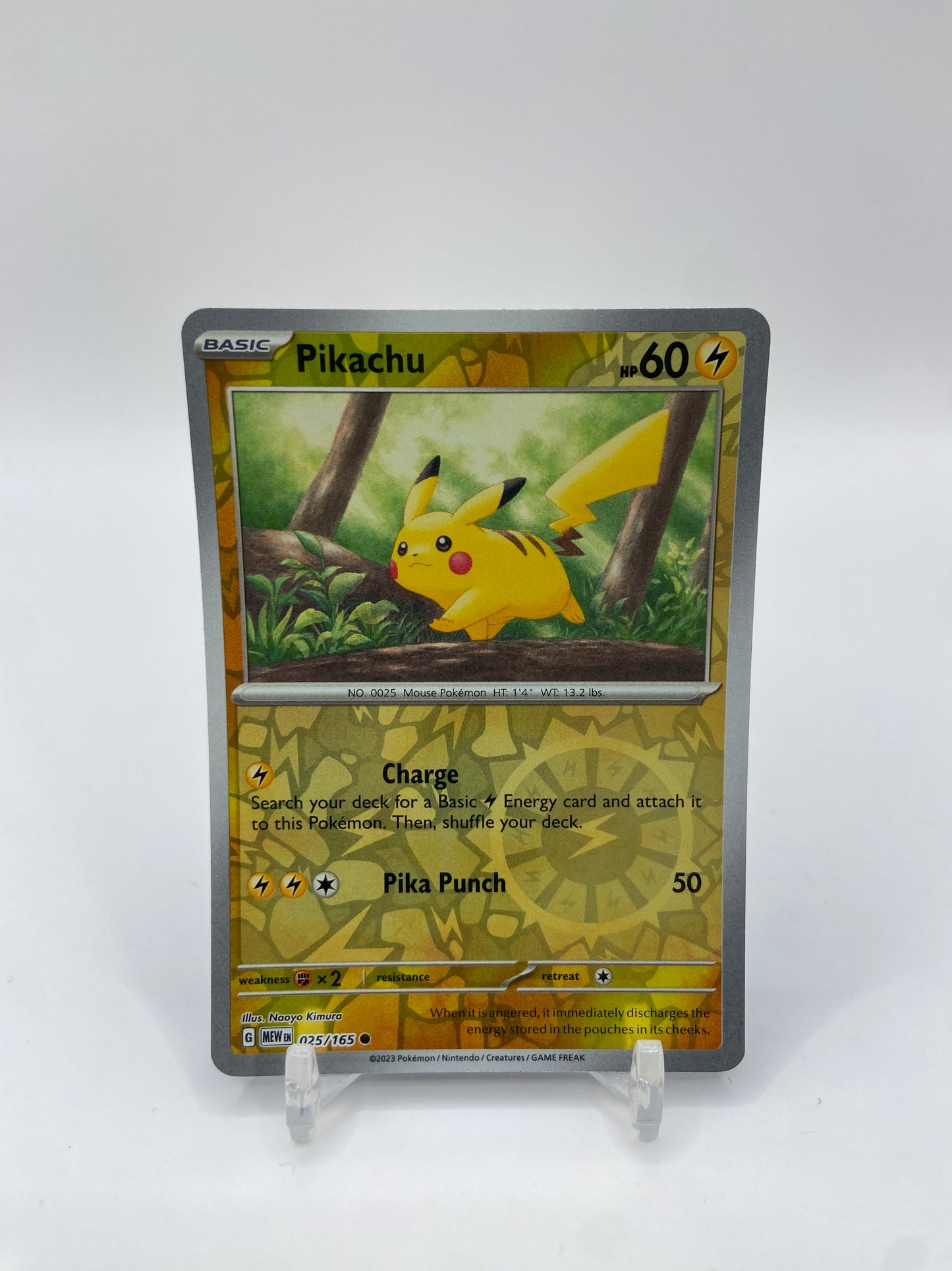 Pikachu Reverse Holo 151 025/165
