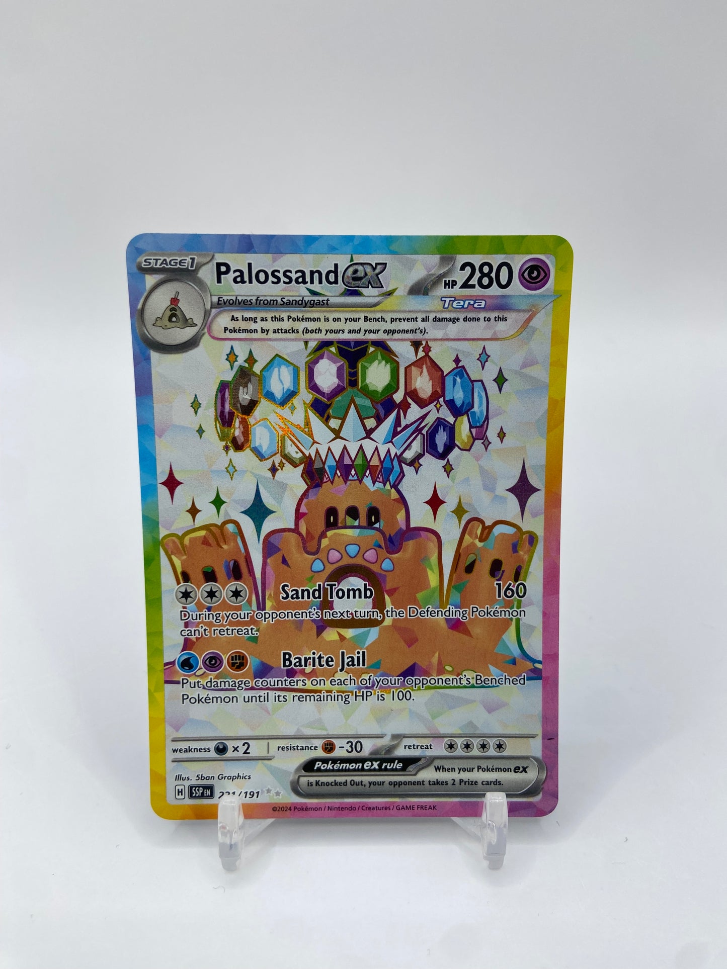 Palossand Ex Full Art Surging Sparks 221/191