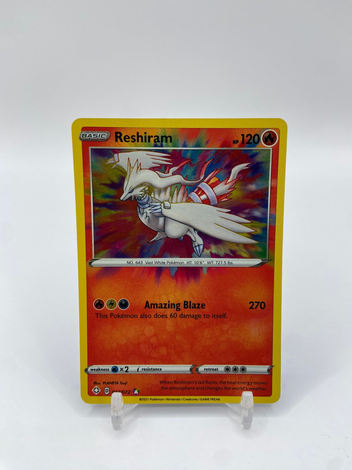 Reshiram Amazing Rare Shining Fates 017/072