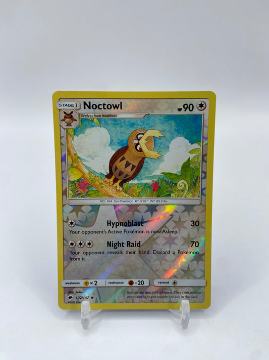 Noctowl Reverse Holo Burning Shadows 107/147