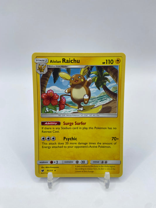 Alolan Raichu ( SM Crismson Invasion ) Non Holo Deck Exclusive 031/111
