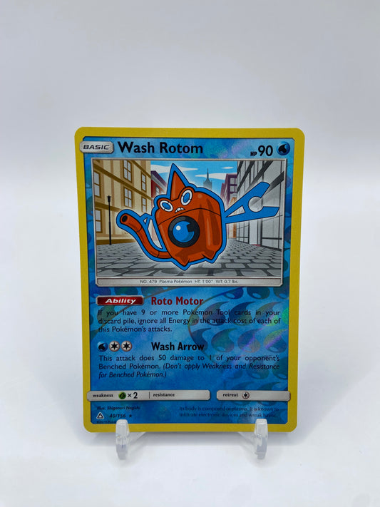 Wash Rotom Reverse Holo Rare Ultra Prism 40/156