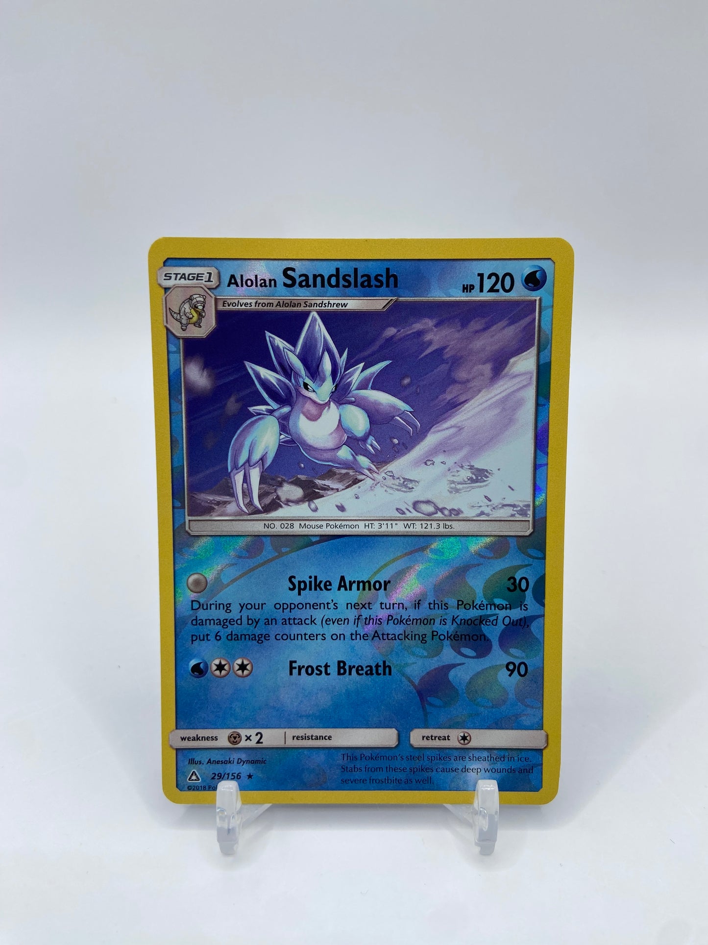 Alolan Sandslash Reverse Holo Rare Ultra Prism 29/156