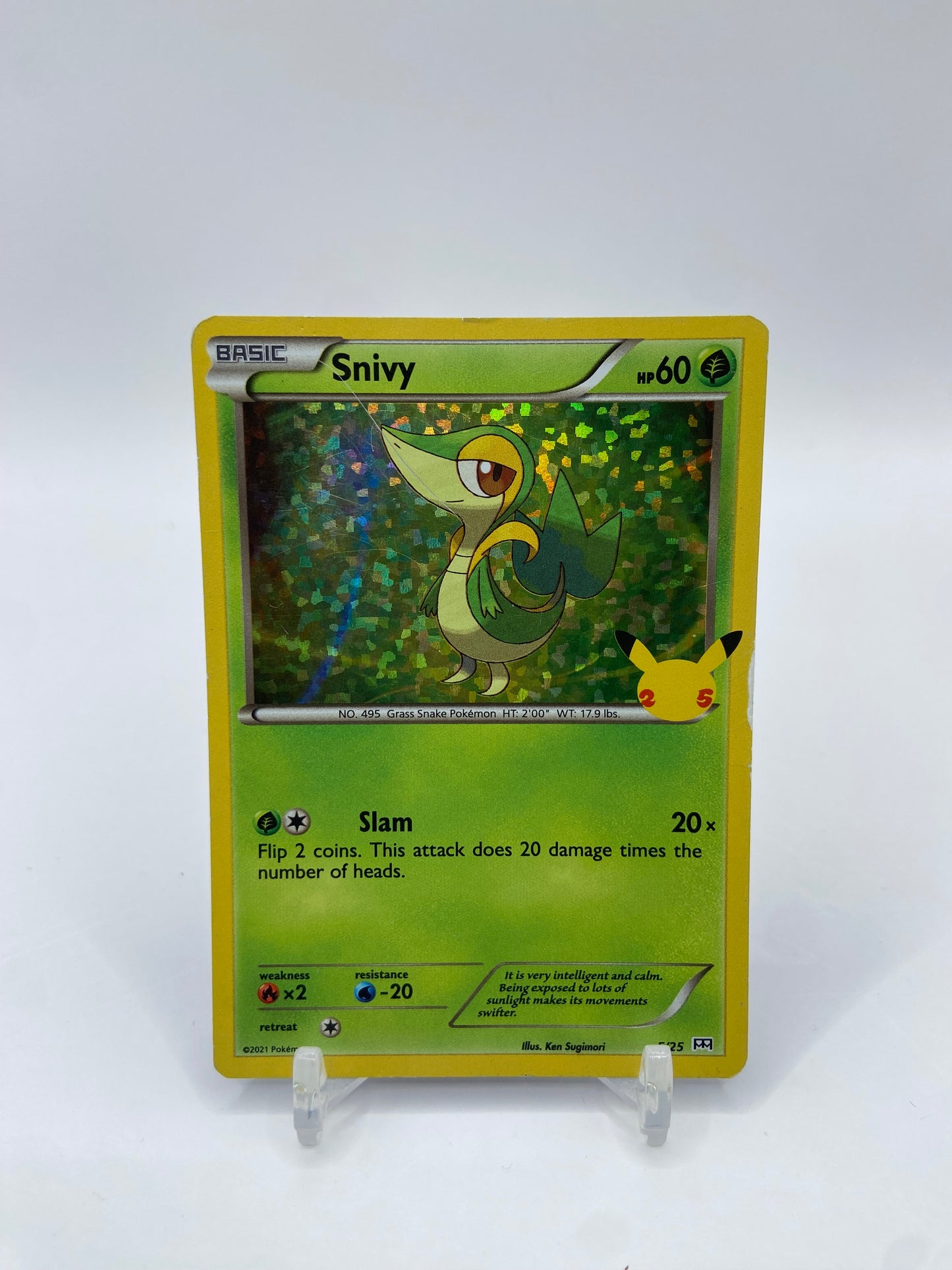 Snivy Holo Mcdonald's 25th Anniversary Promo 5/25