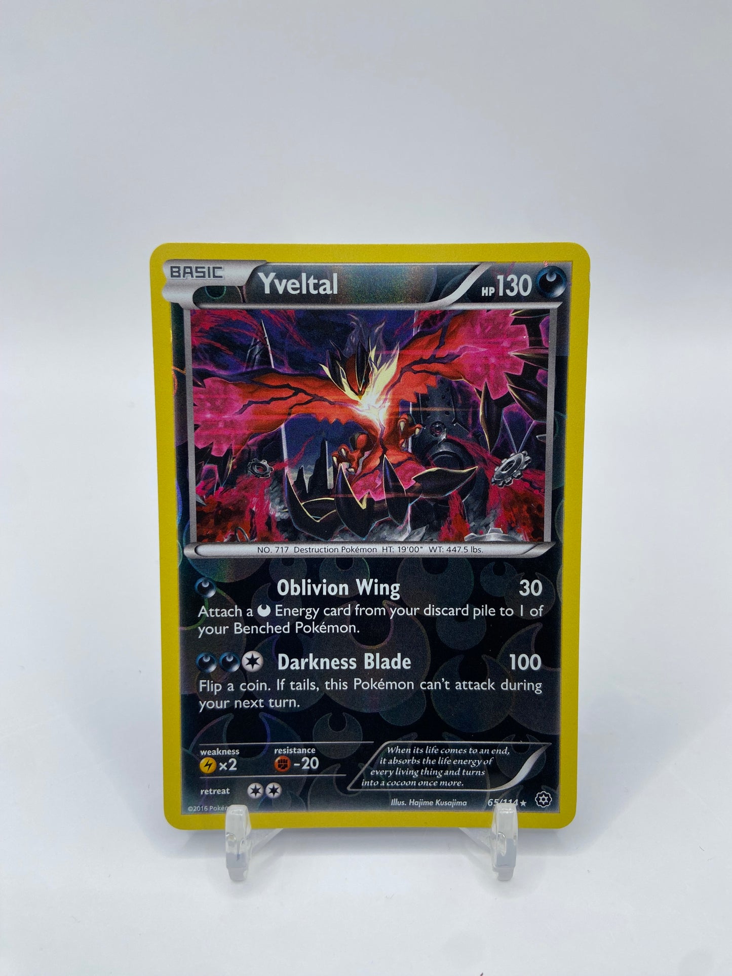 Yveltal Reverse Holo Rare Steam Siege 65/114