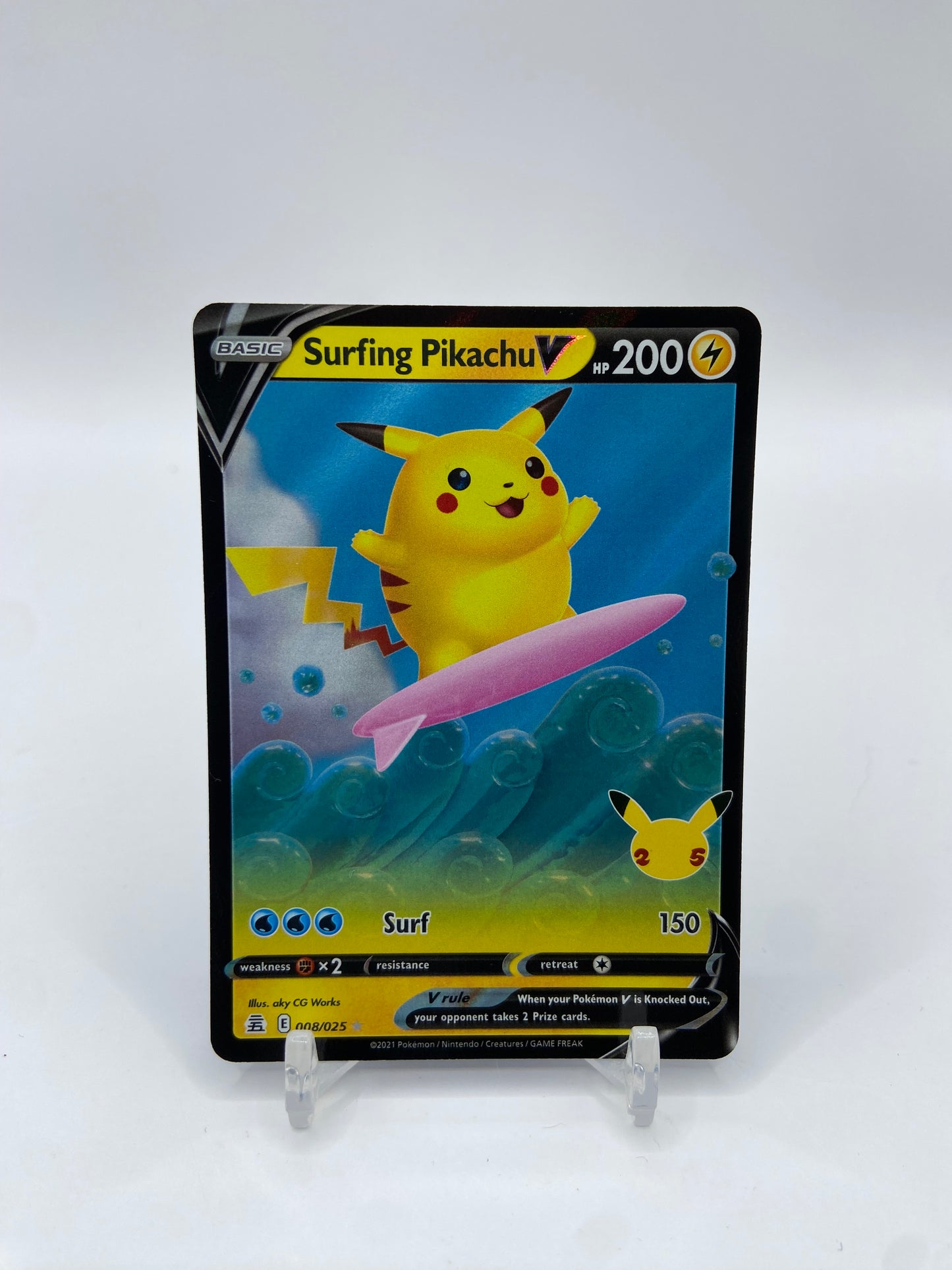 Surfing Pikachu V Celebrations 008/025