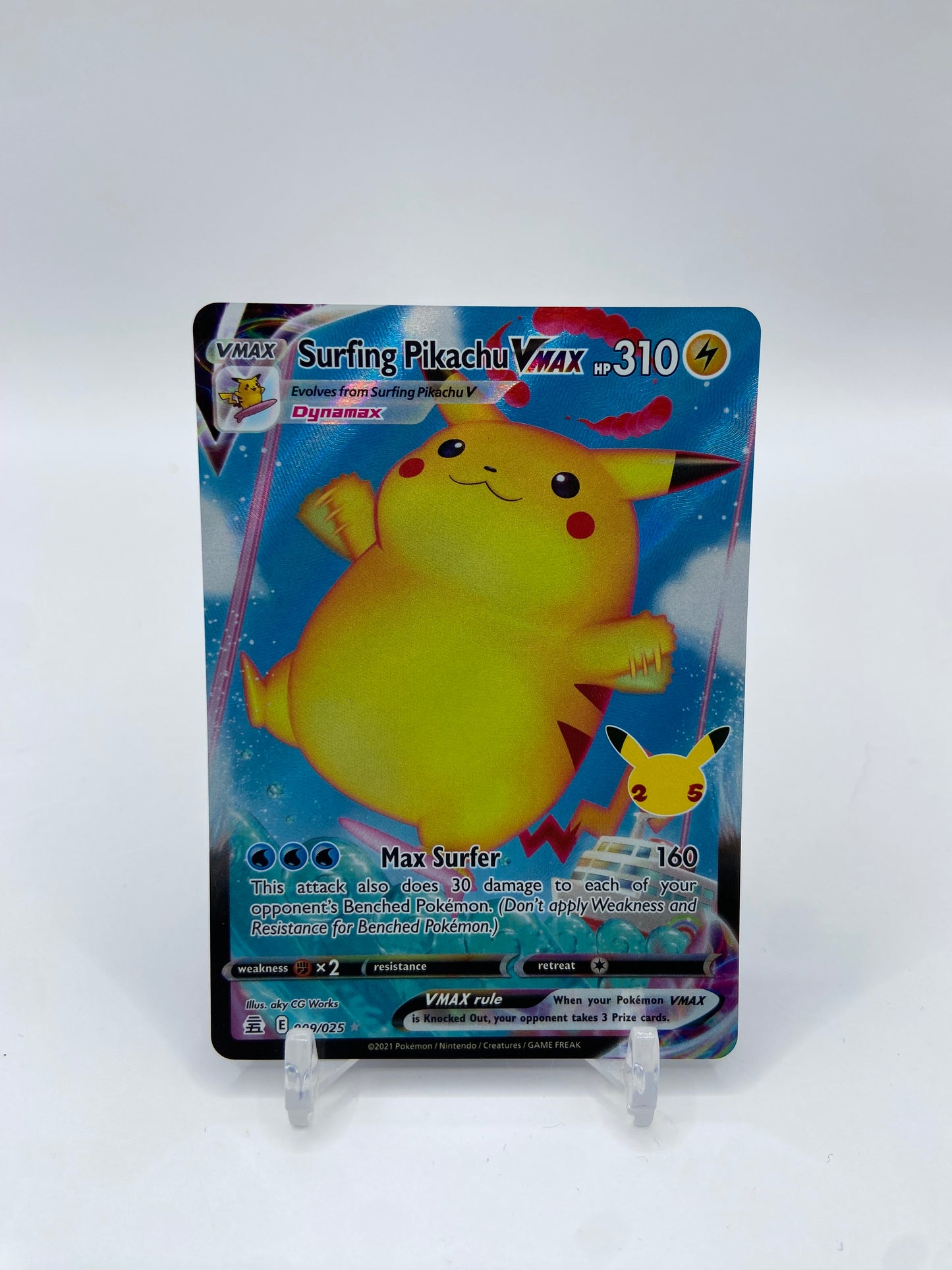 Surfing Pikachu Vmax Celebrations 009/025