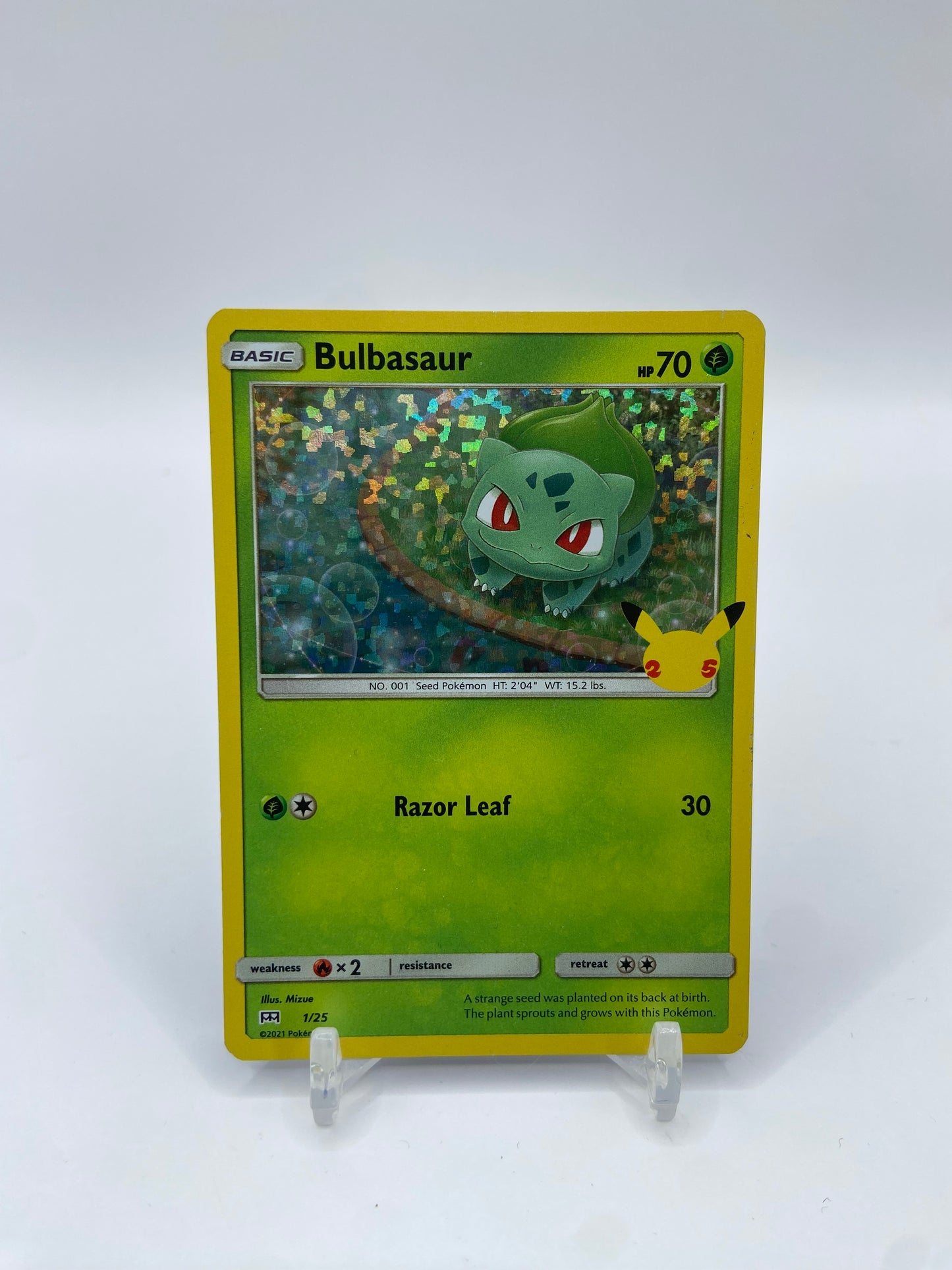Bulbasaur Holo McDonalds 2021 Promo Set 01/25