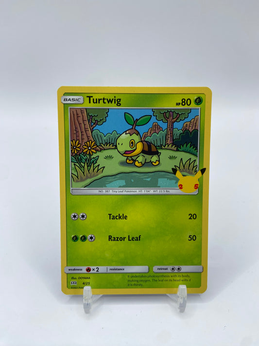 turtwig pokemon card mcdonalds Holo 25th Anniversary 4/25, NM Rx2 / / 2 Artist McDonald's Pokemon Card Check List