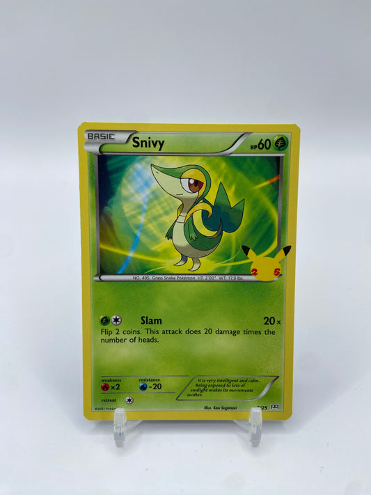 snivy pokemon card mcdonalds 5/25 Holo McDonald's 25th Anniversary Promo 2021 NM Grass Grass Snivy 1/12 McDonald's 2011 holo