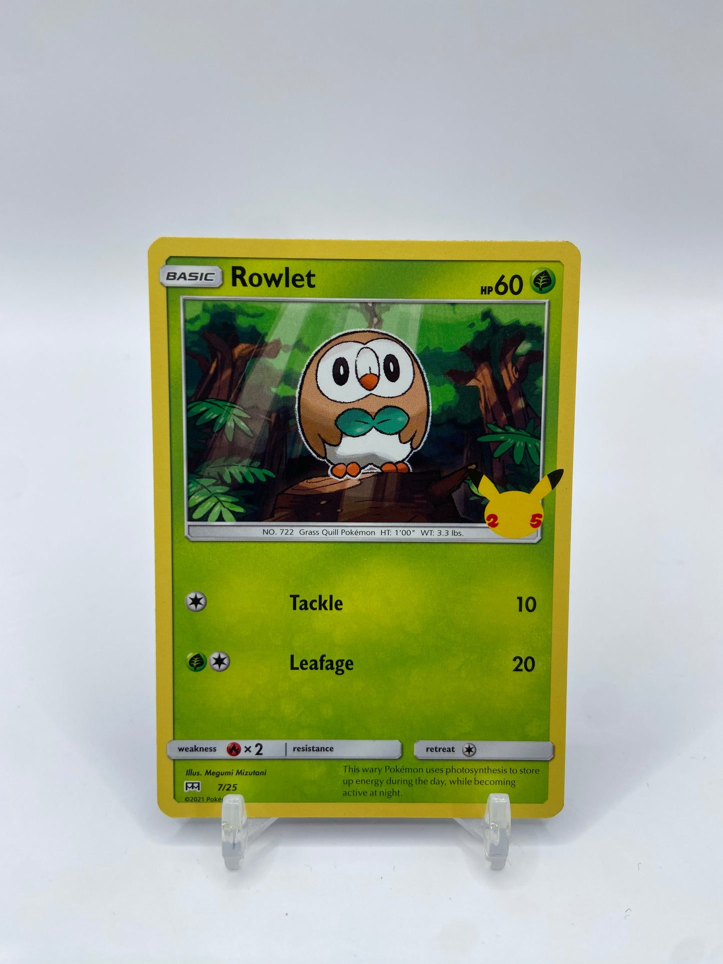 Rowlet McDonalds 2021 Promo Set 07/25