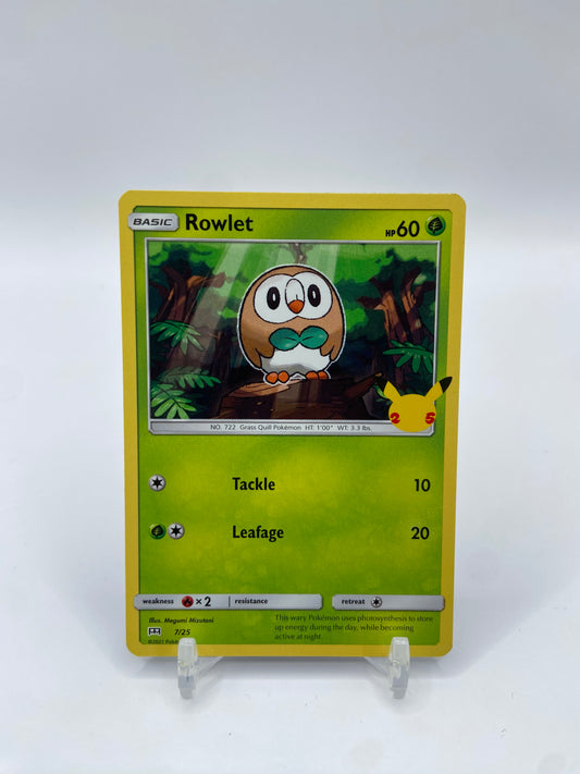 Rowlet McDonalds 2021 Promo Set 07/25