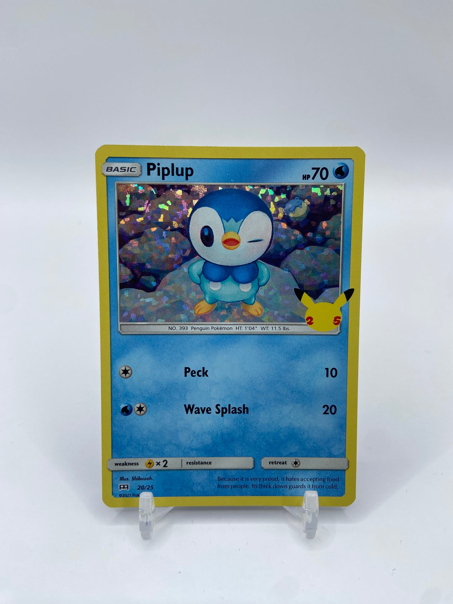 Piplup Holo  McDonalds 2021 Promo Set 20/25