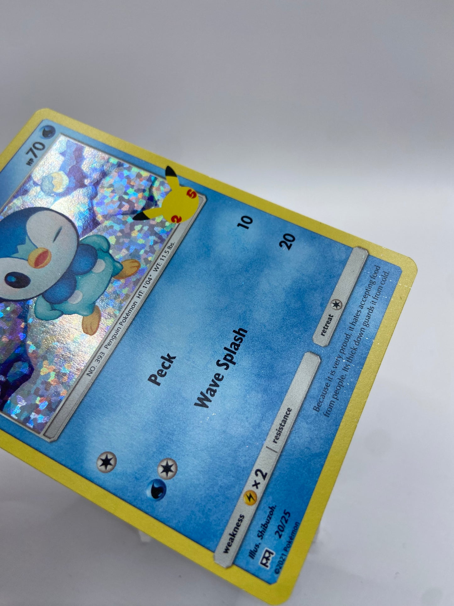 Piplup Holo  McDonalds 2021 Promo Set 20/25