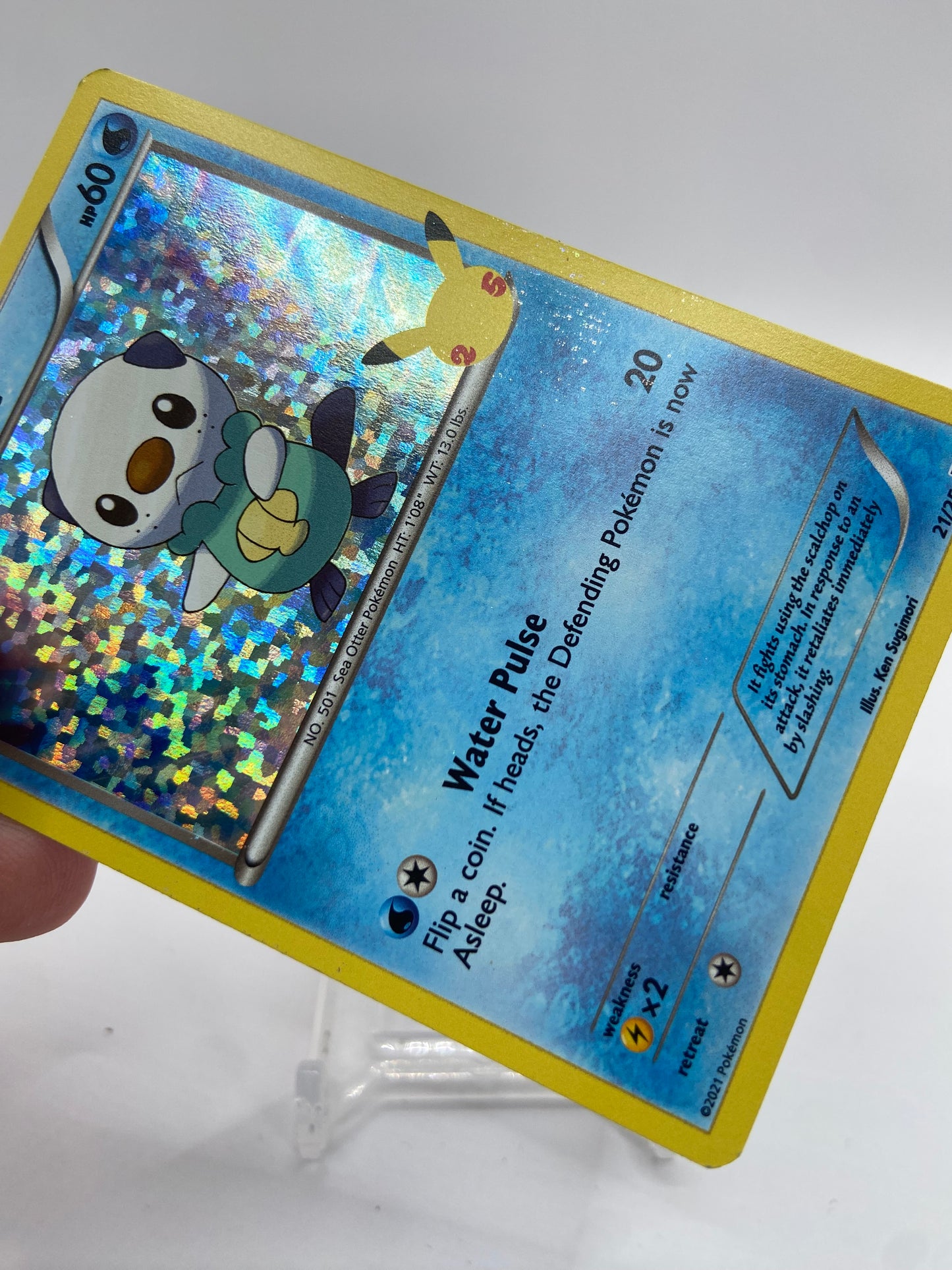 Oshawott Holo McDonalds 2021 Promo Set 21/25