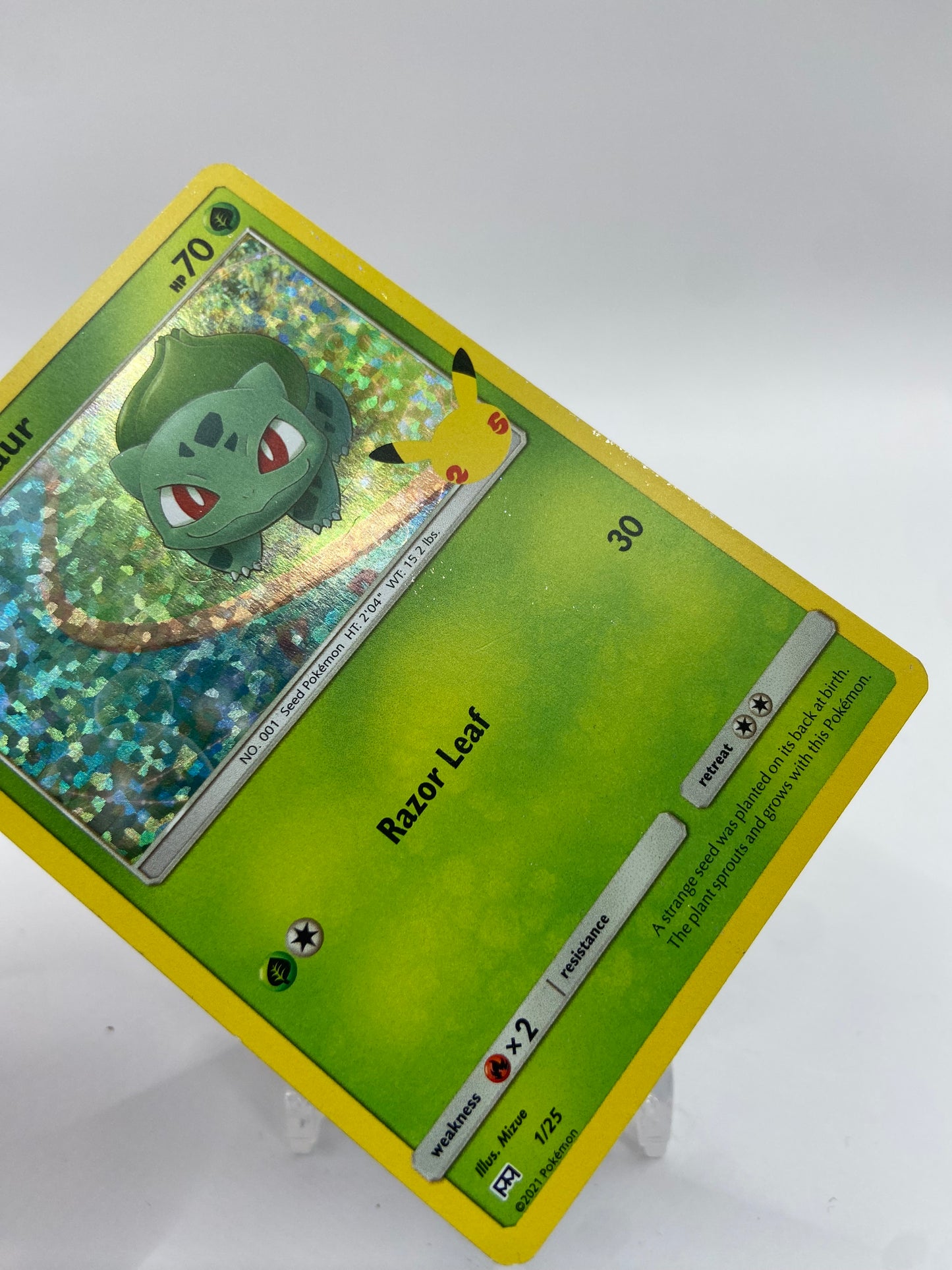 Bulbasaur Holo McDonalds 2021 Promo Set 01/25