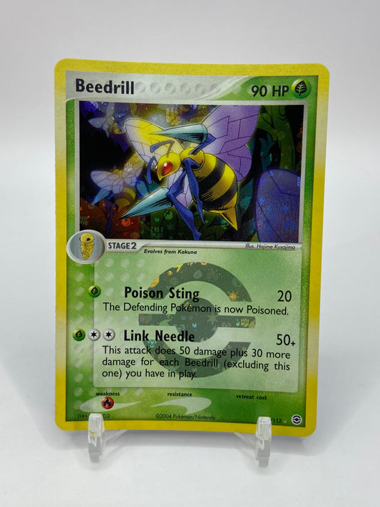 Beedrill Reverse Holo Fire Red Leaf Green 1/112