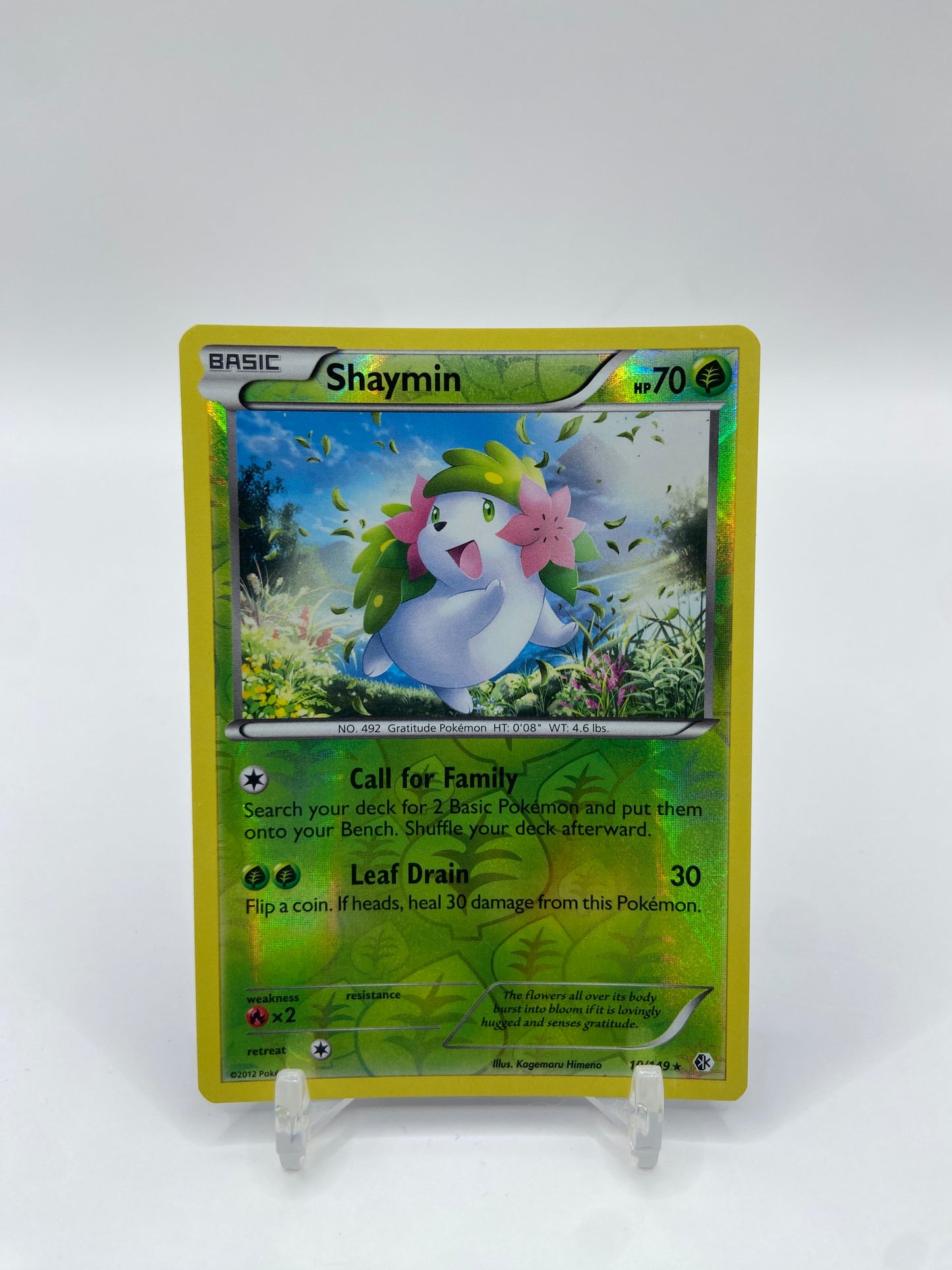 Shaymin Reverse Holo Rare Boundaries Crossed 10/149