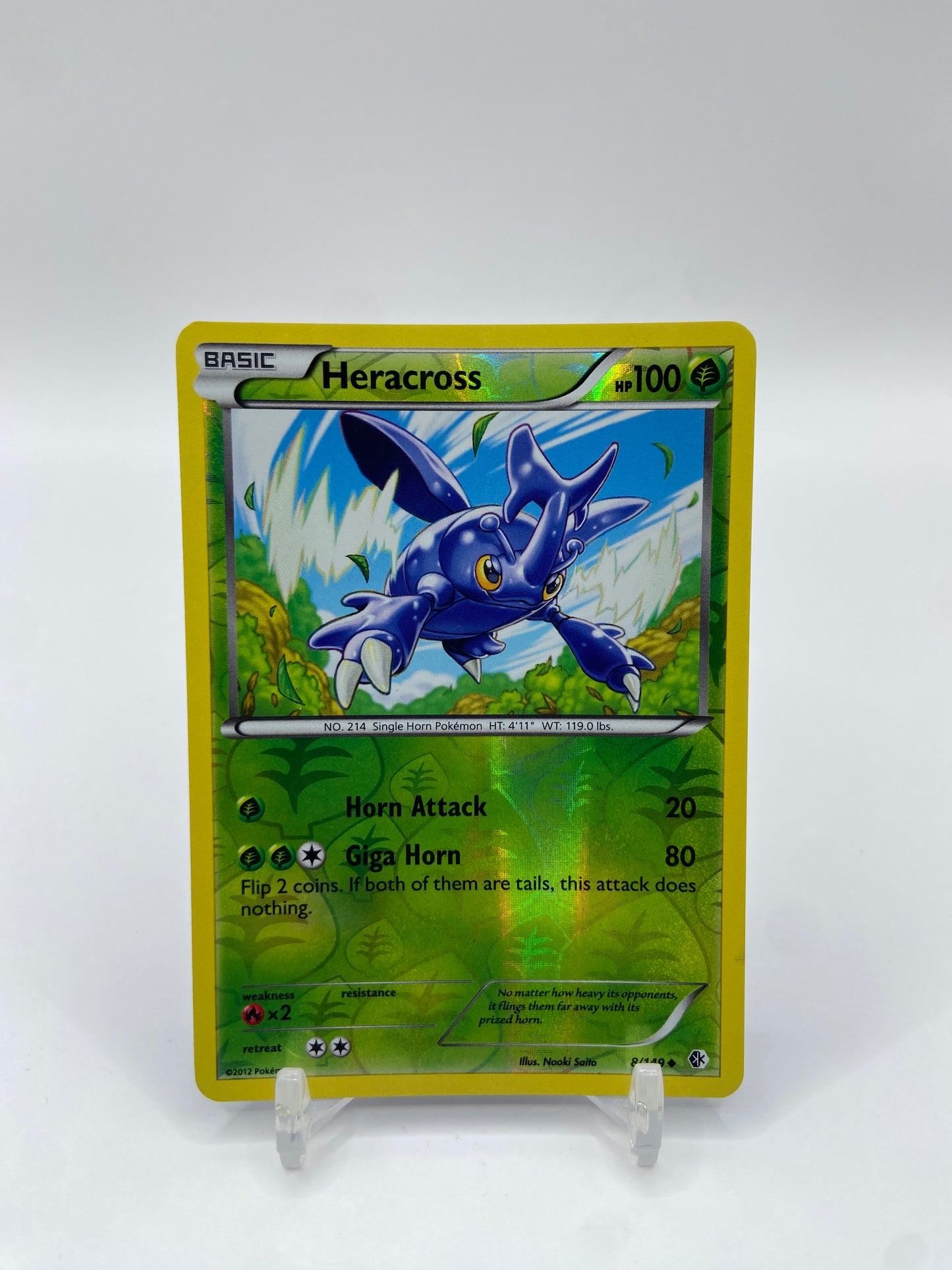 Heracross Reverse Holo Boundaries Crossed 8/149