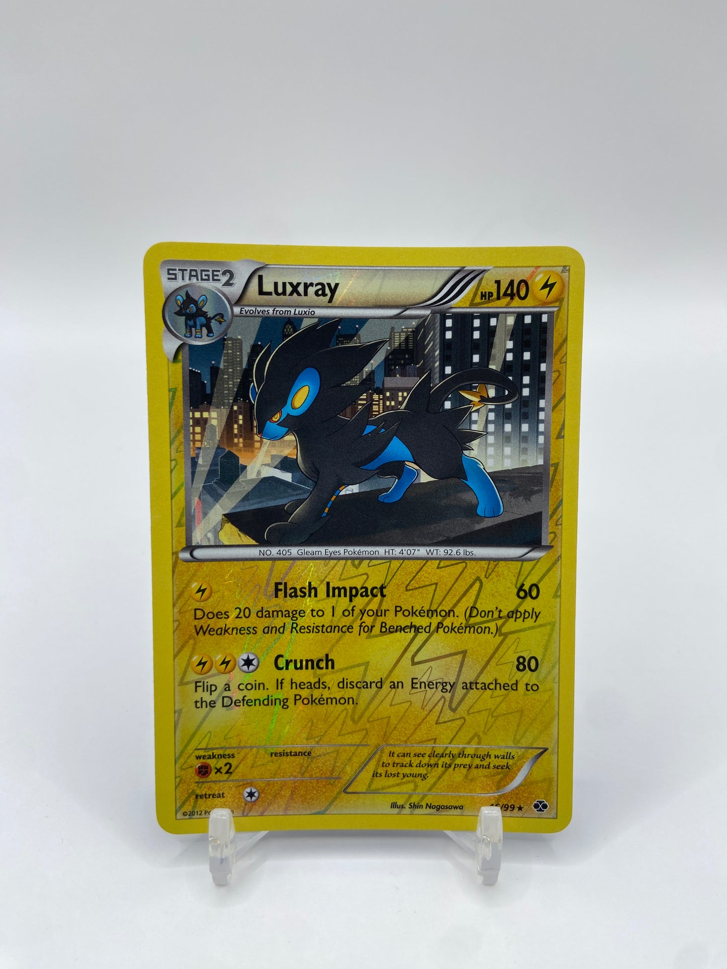 Luxray Reverse Holo Rare Next Destinies 46/99