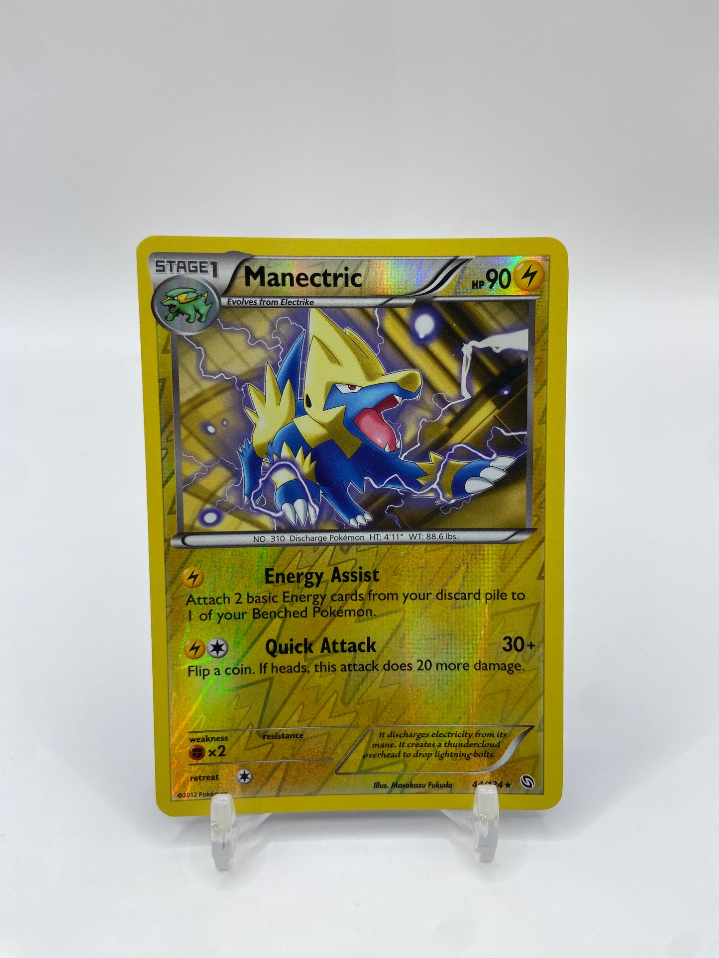 Manectric Reverse Holo Rare Dragons Exalted 44/124