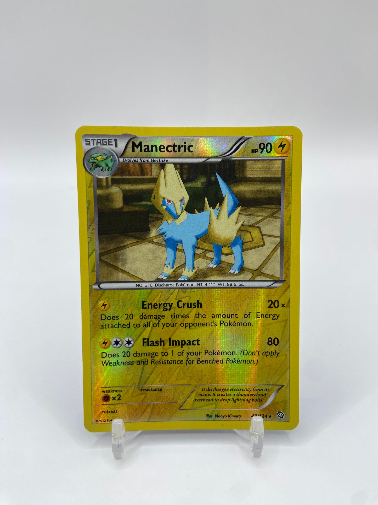 Manectric Reverse Holo Rare Dragons Exalted 43/124