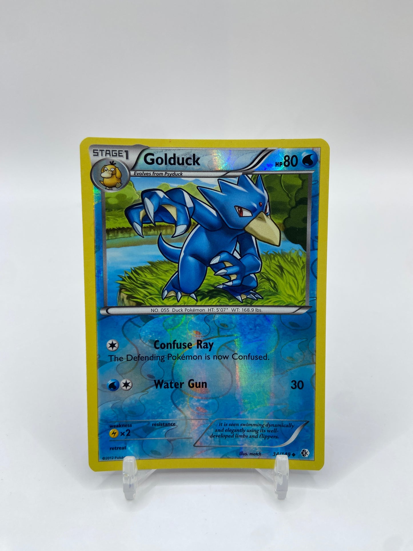 Golduck Reverse Holo Boundaries Crossed 34/149
