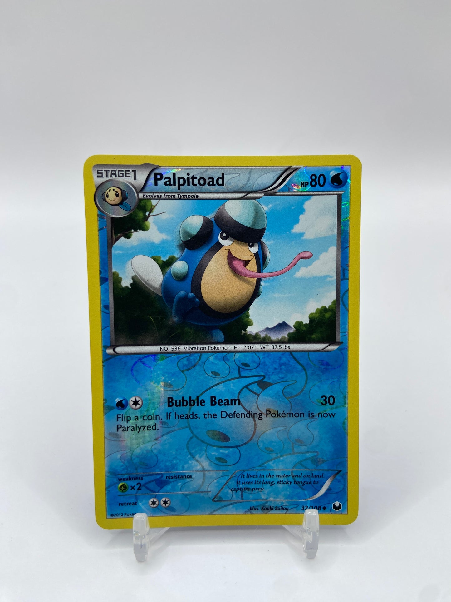 Palpitoad Reverse Holo Dark Explorers 32/108