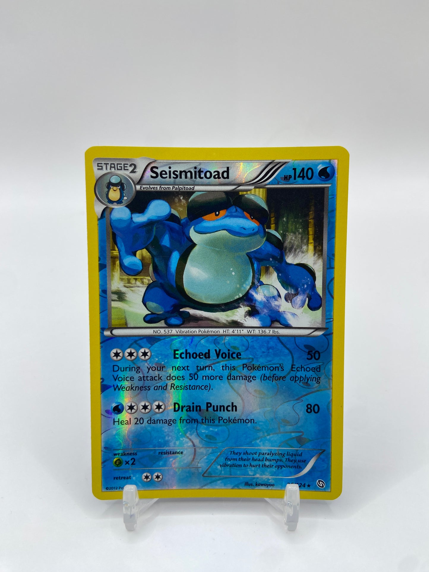 Seismitoad Reverse Holo Rare Dragons Exalted 36/124