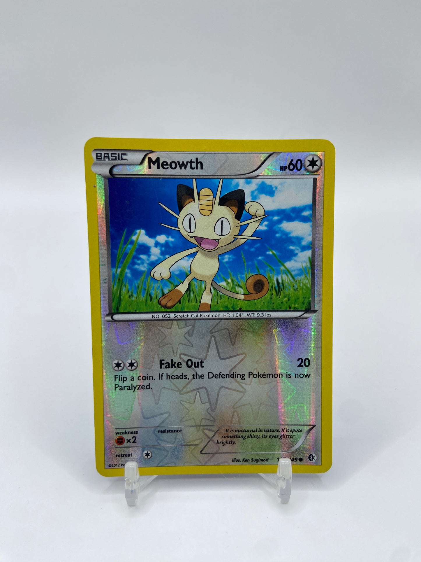 Meowth Reverse Holo Boundaries Crossed 106/149