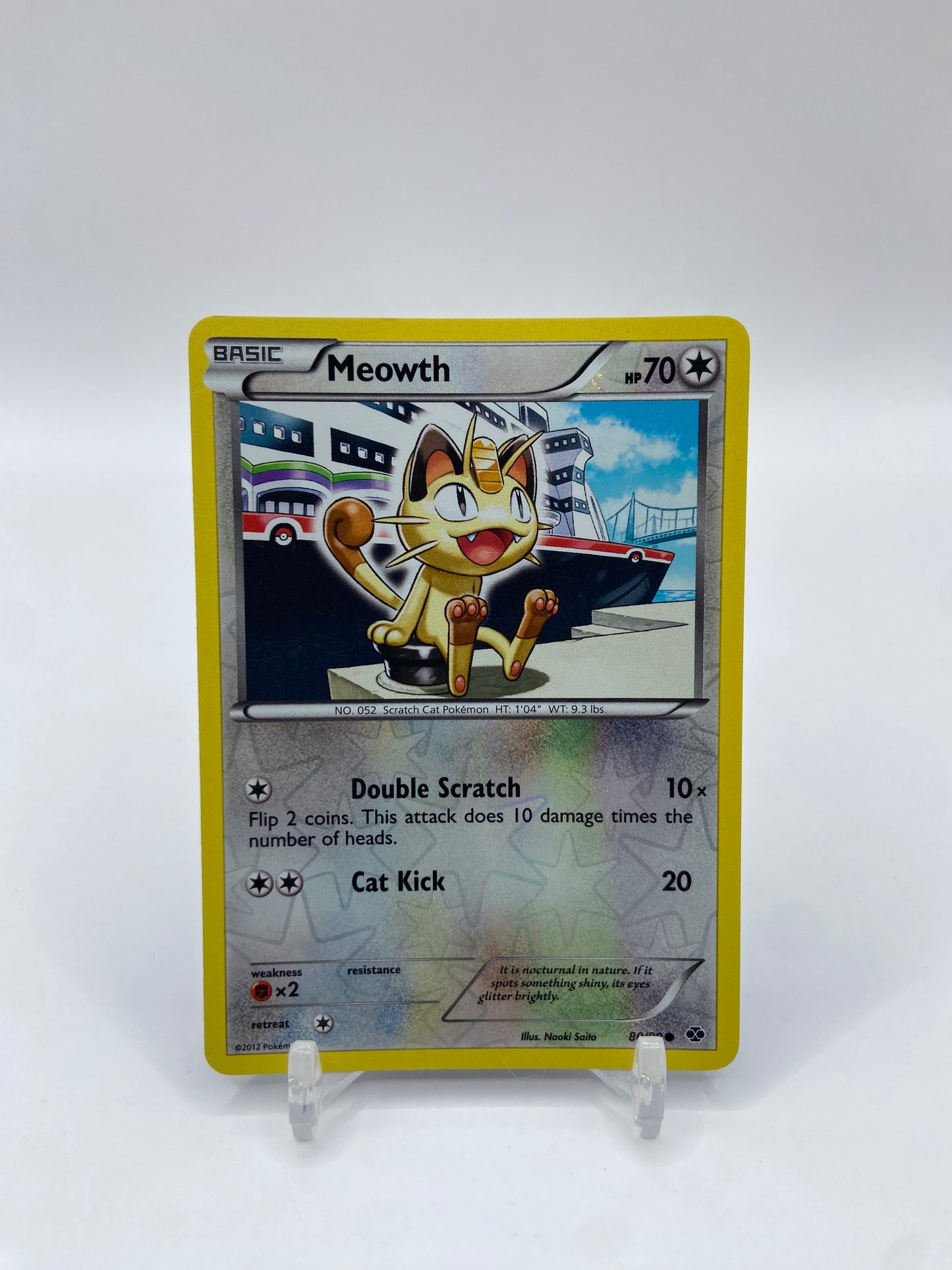 Meowth Reverse Holo Next Destines 80/99