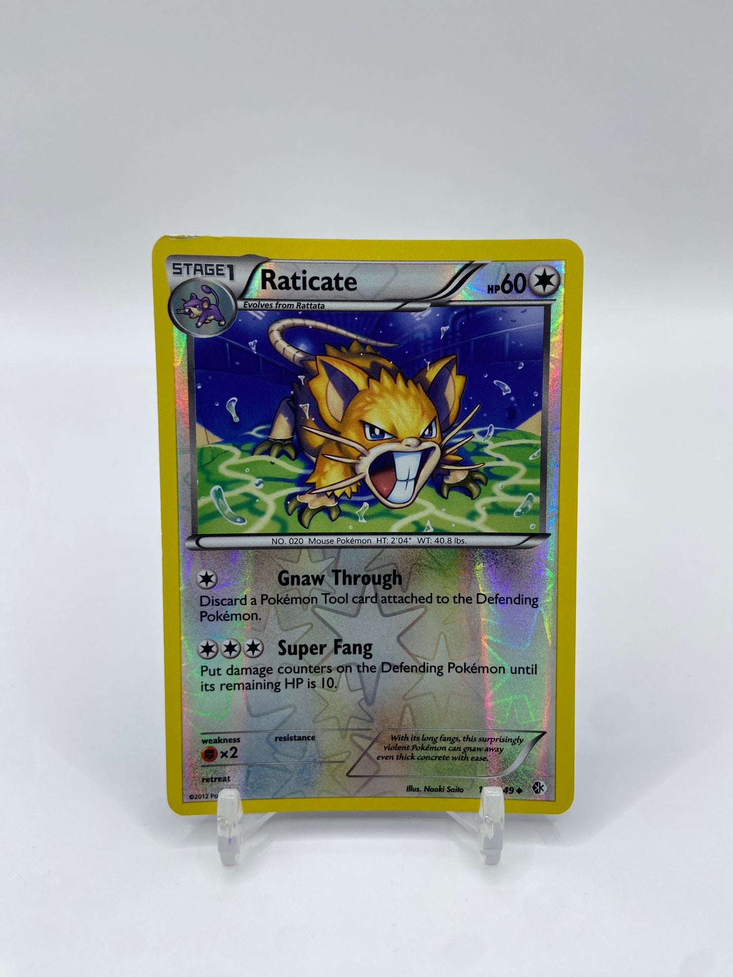 Raticate Reverse Holo Boundaries Crossed 105/149