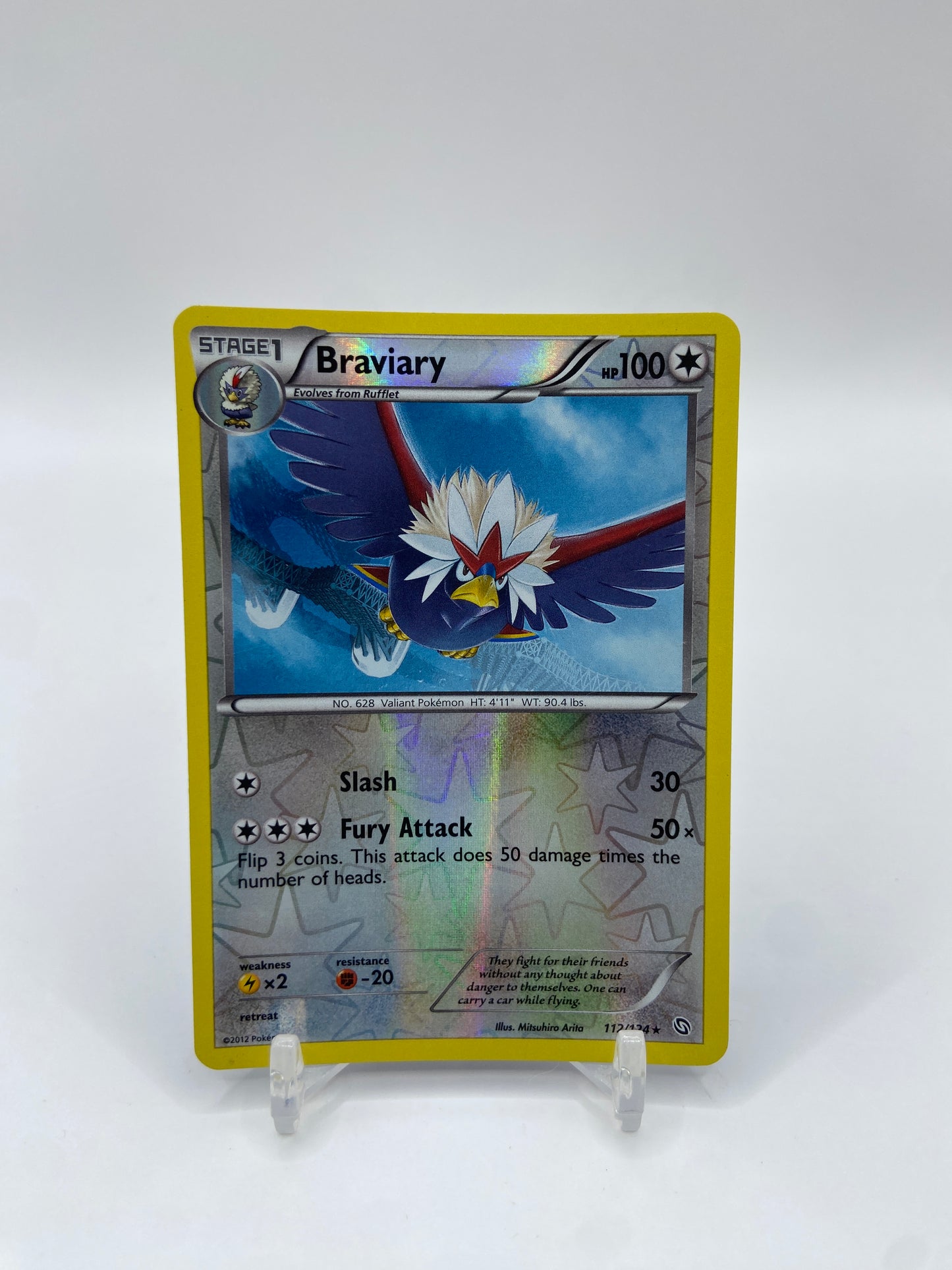 Braviary Reverse Holo Rare Dragons Exalted 112/124