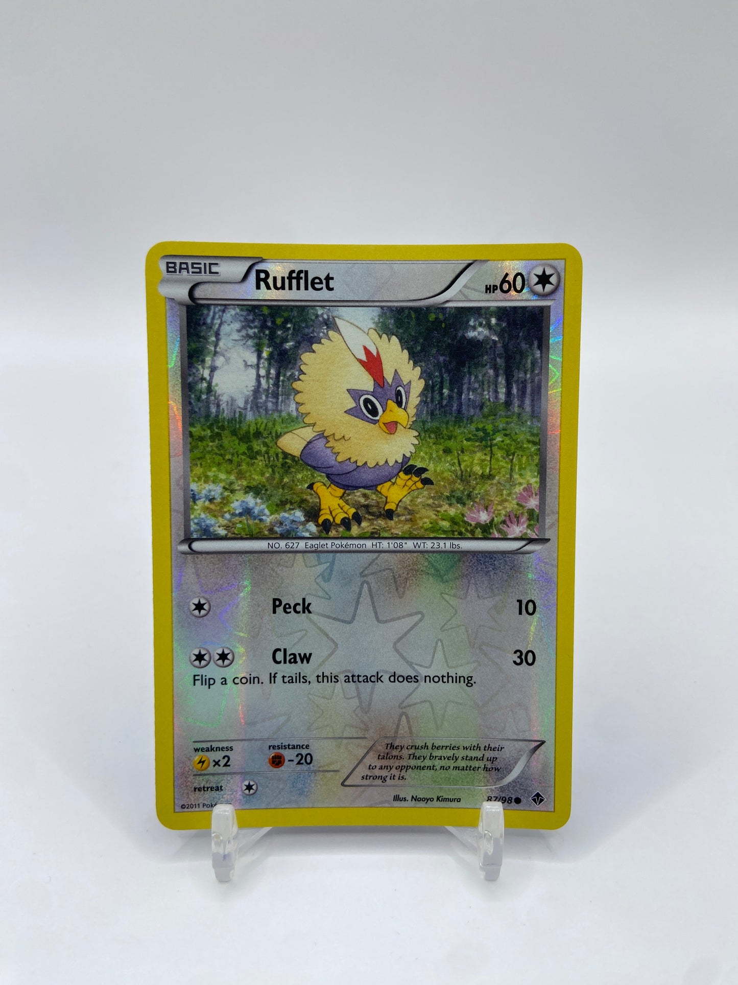 Rufflet Reverse Holo Emerging Powers 87/98