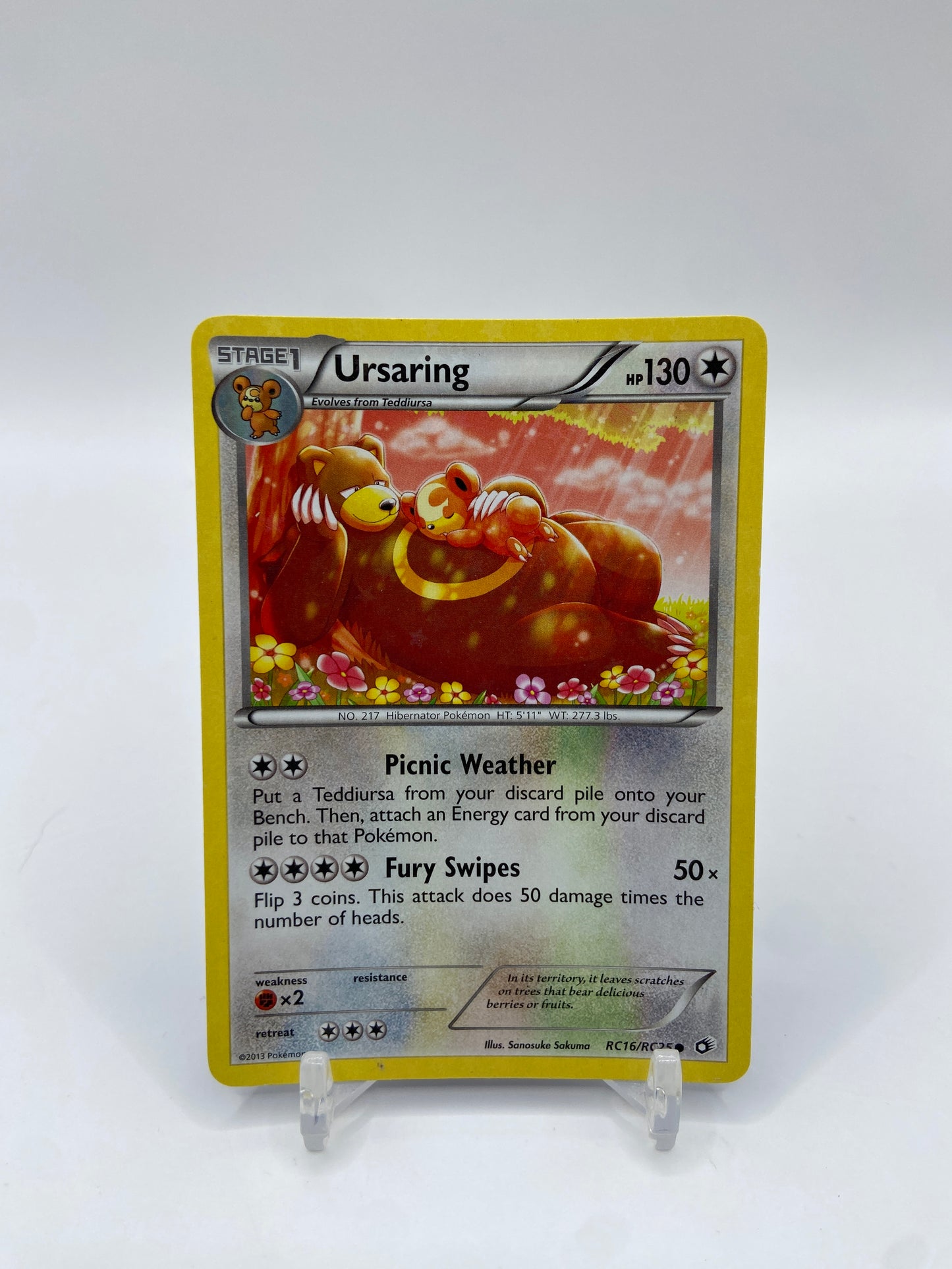 Ursaring Reverse Holo ( Star Patten ) Legendary Treasures Radiant Collection RC16/RC25