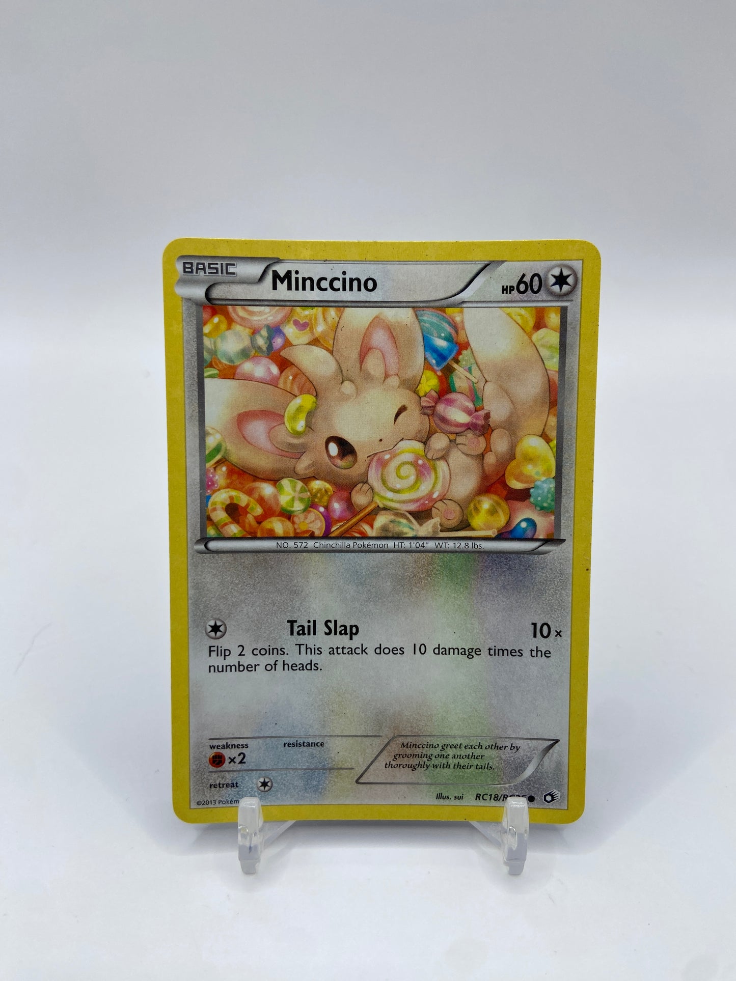 Minccino Reverse Holo ( Star Patten ) Legendary Treasures Radiant Collection RC18/RC25