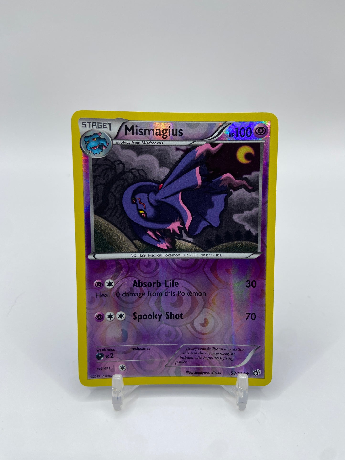 Mismagius Reverse Holo Rare Legendary Treasures 58/113