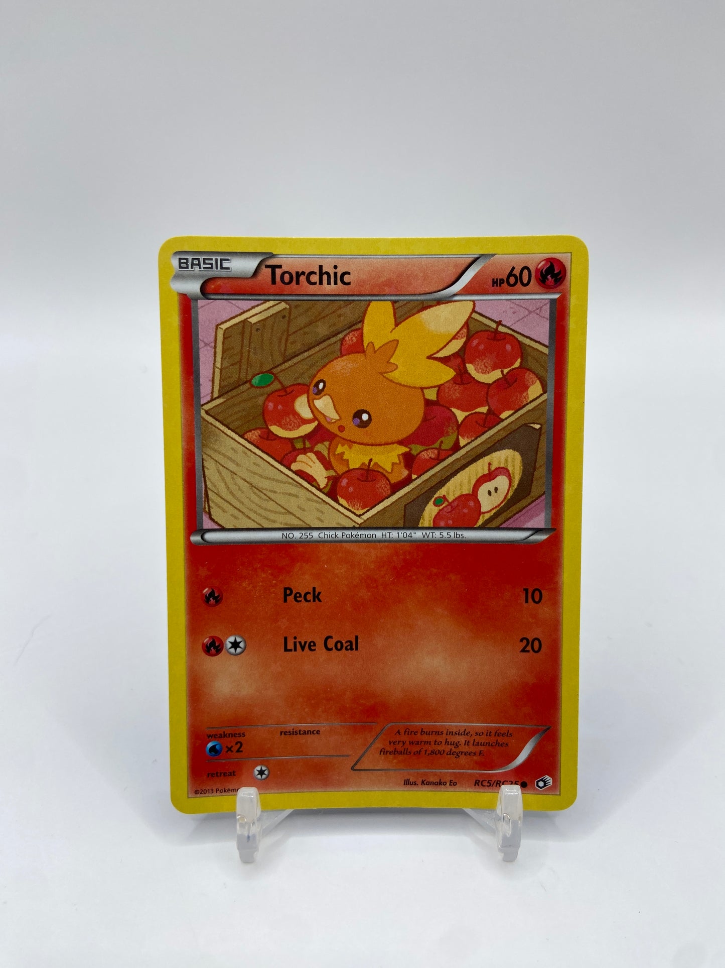 Torchic Reverse Holo ( Star Patten ) Legendary Treasures Radiant Collection RC5/RC25