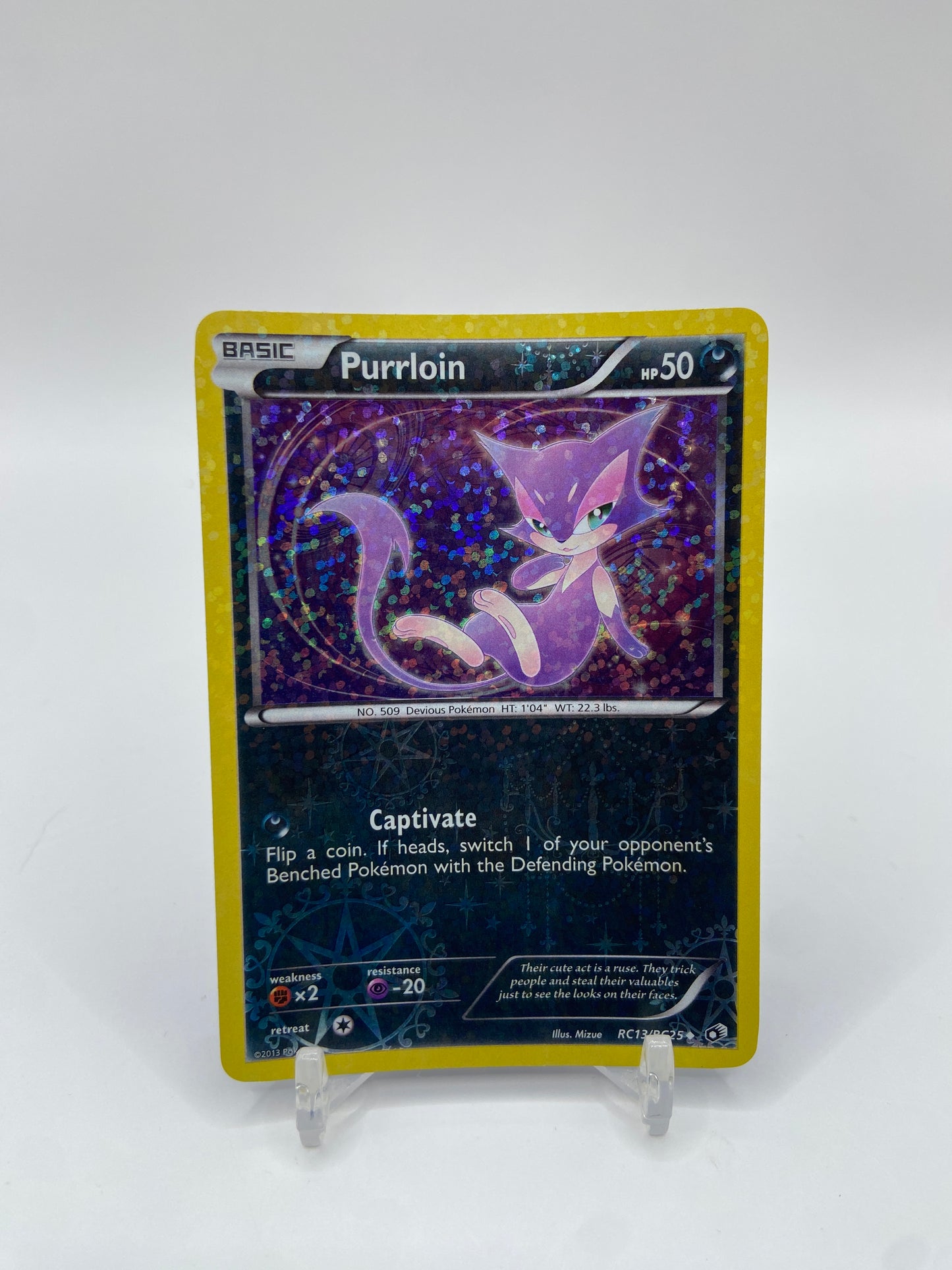 Purrloin Holo Legendary Treasures Radiant Collection RC13/RC25