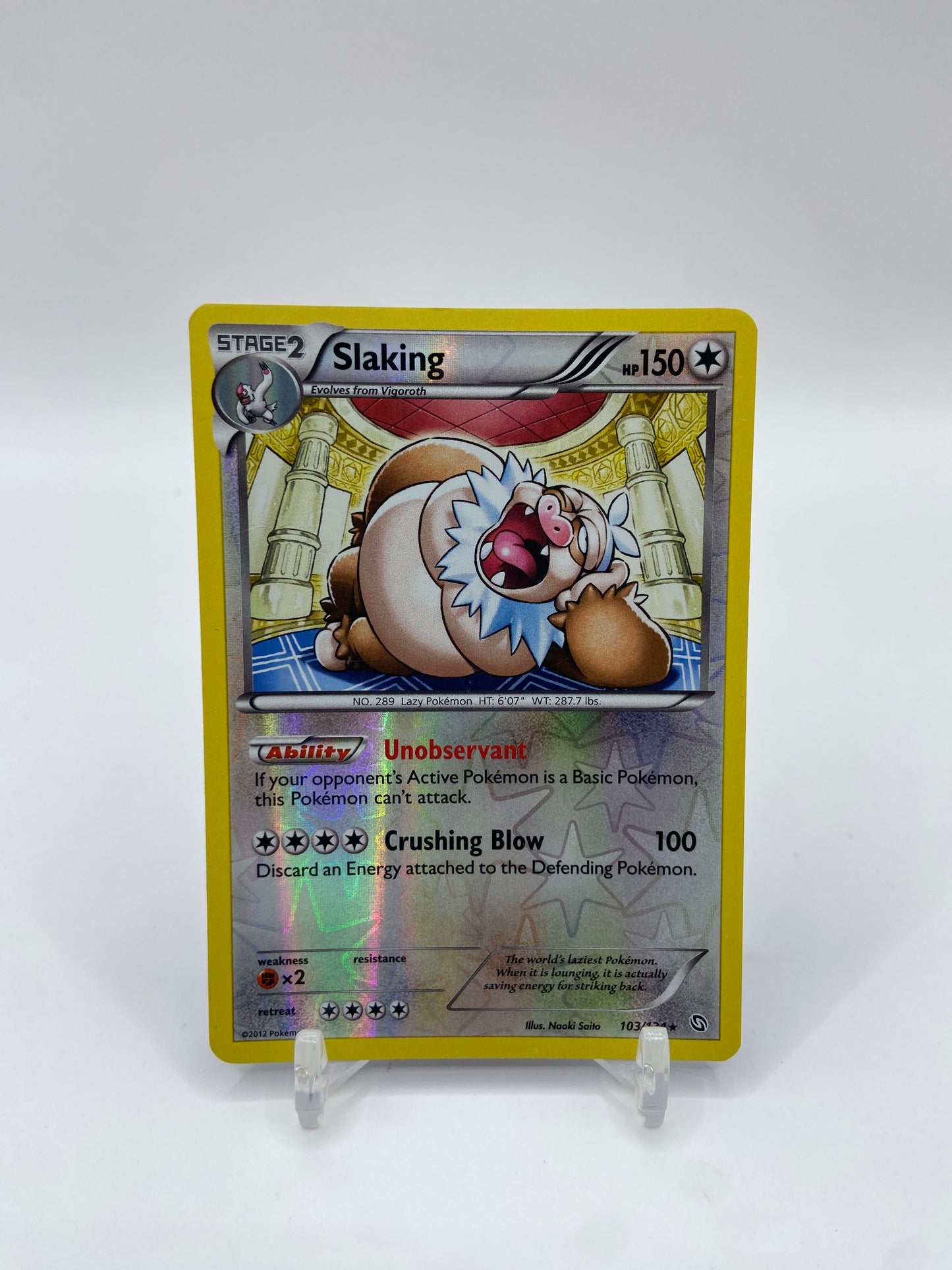 Slaking Reverse Holo Rare Dragons Exalted 103/124