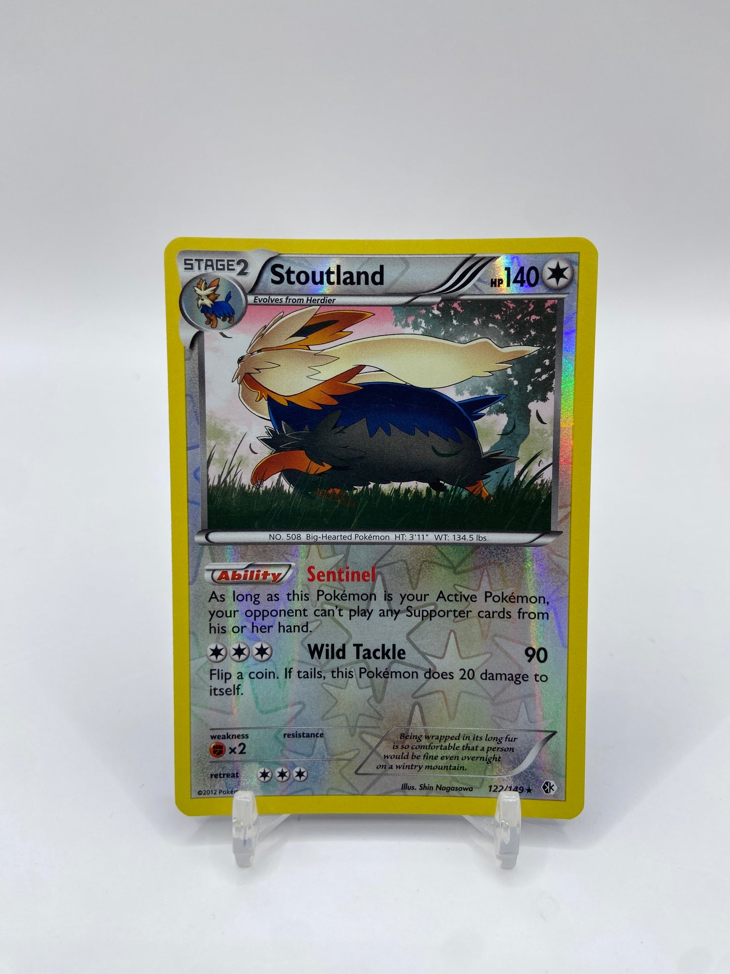 Stoutland Reverse Holo Rare Boundaries Crossed 122/149