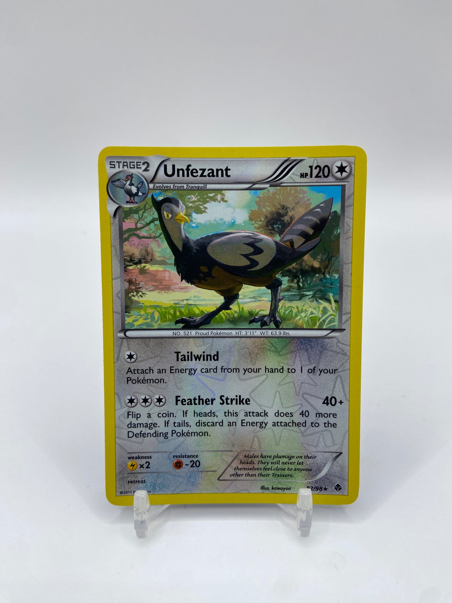 Unfezant Reverse Holo Rare Emerging Powers 82/99