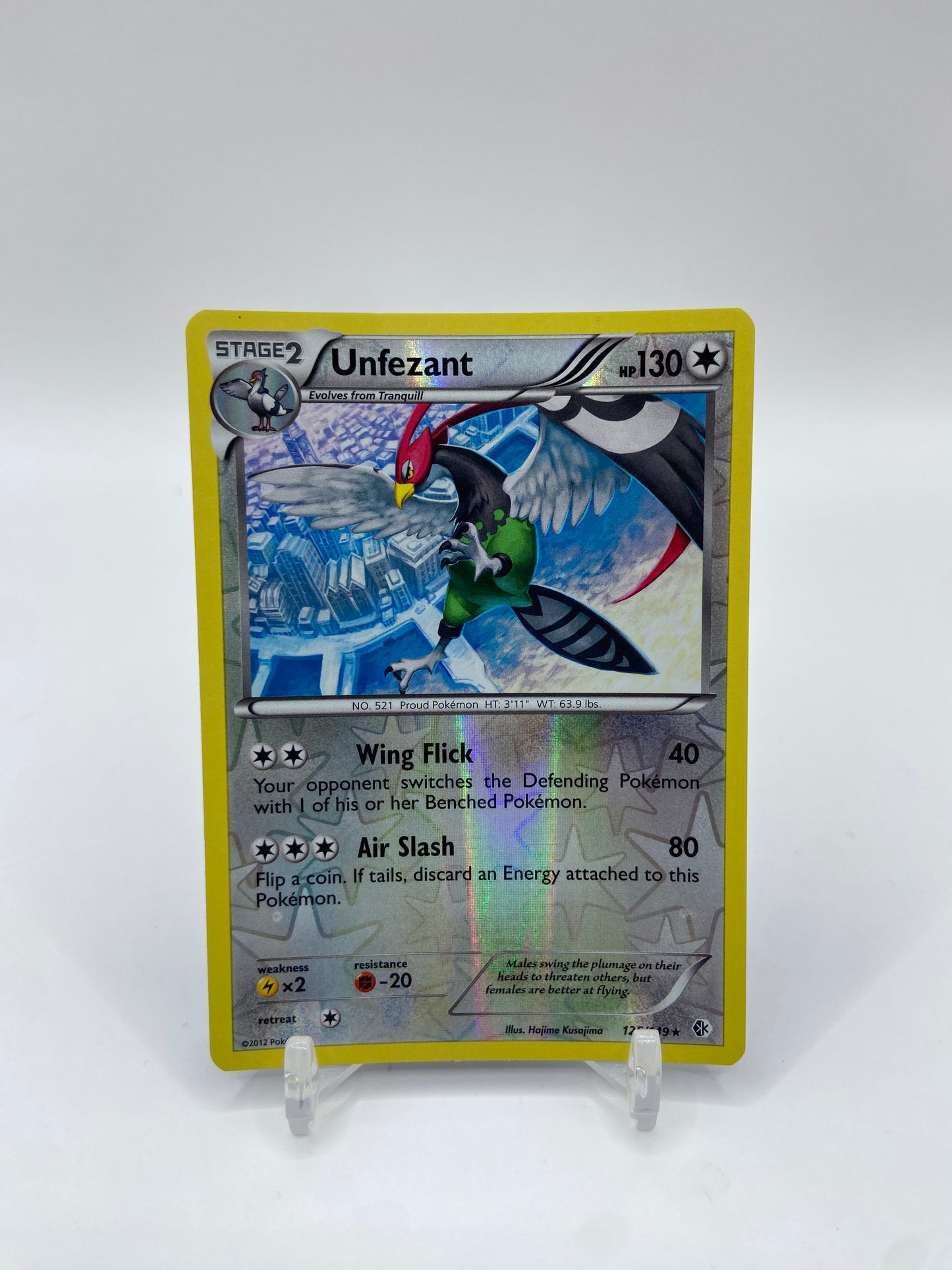 Unfezant Reverse Holo Rare Boundaries Crossed 125/149