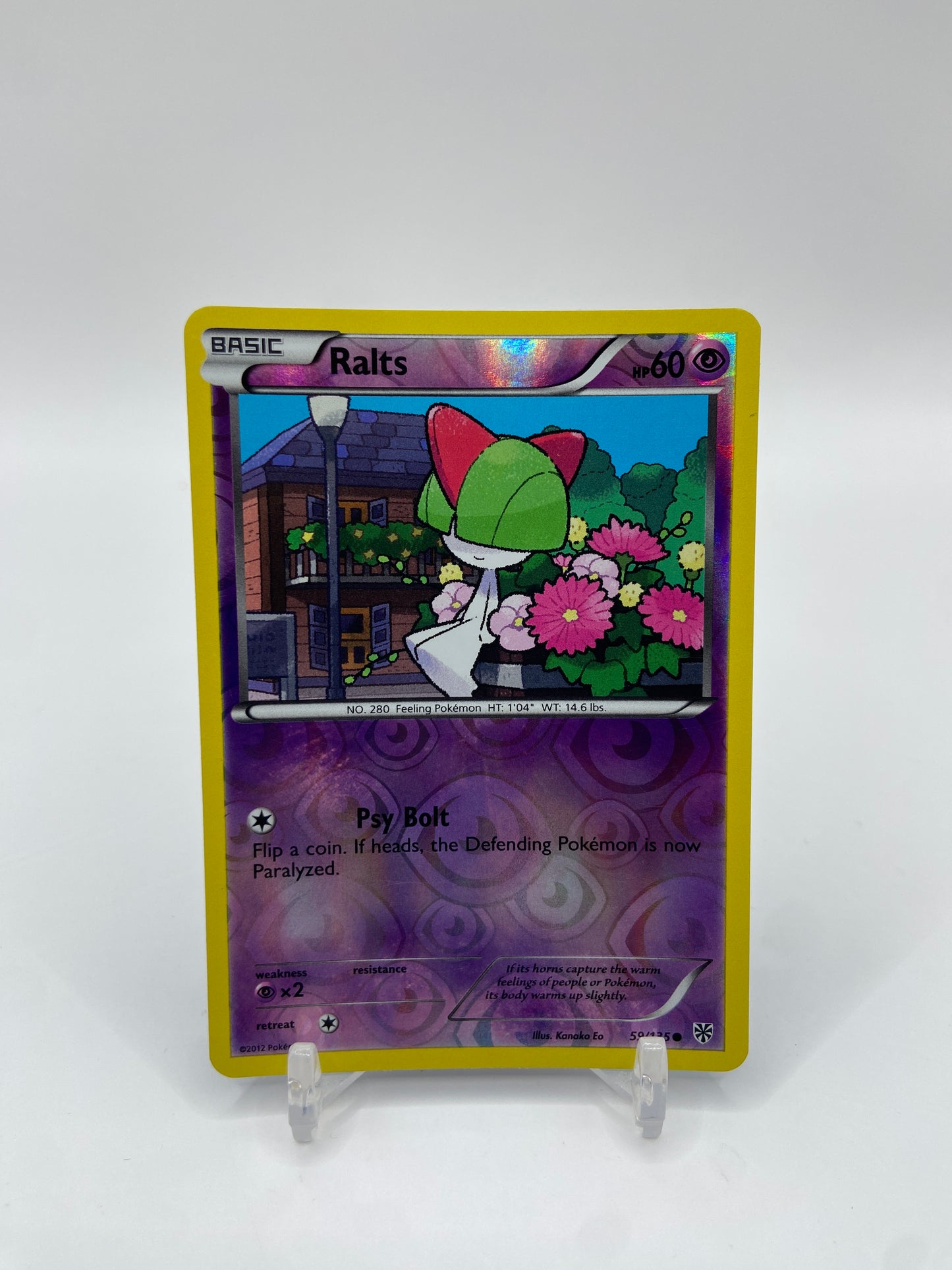 Ralts Reverse Holo Plasma Strom 59/135