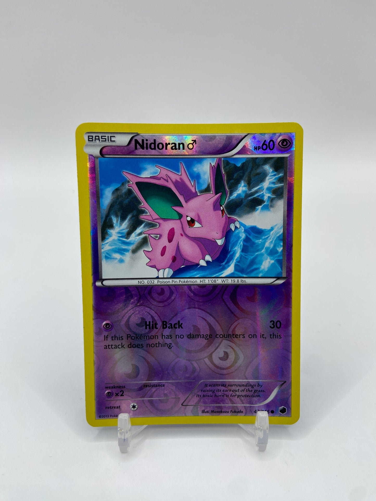 Nidoran M Reverse Holo Plasma Freeze 43/116