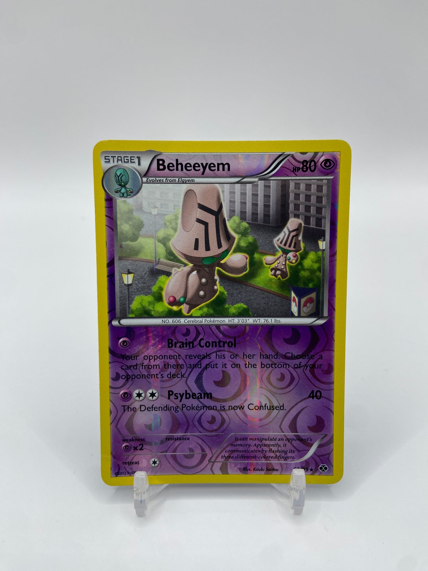 Beheeyem Reverse Holo Rare Next Destines 62/99