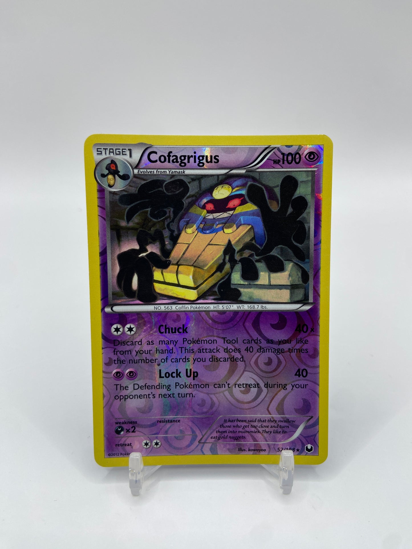 Cofagrigus Reverse Holo Rare Dark Explorers 52/108