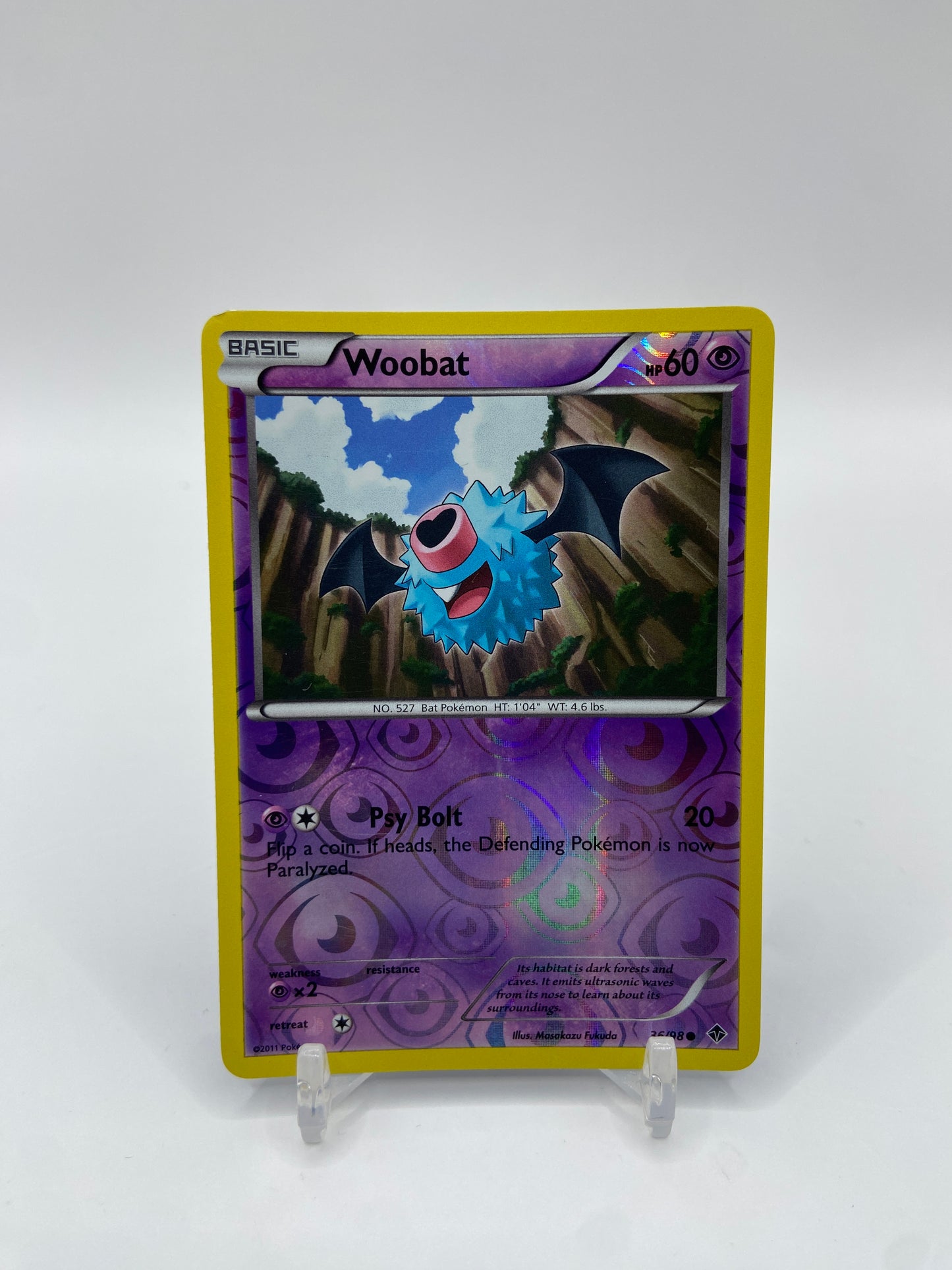 Woobat Reverse Holo Emerging Powers 36/98