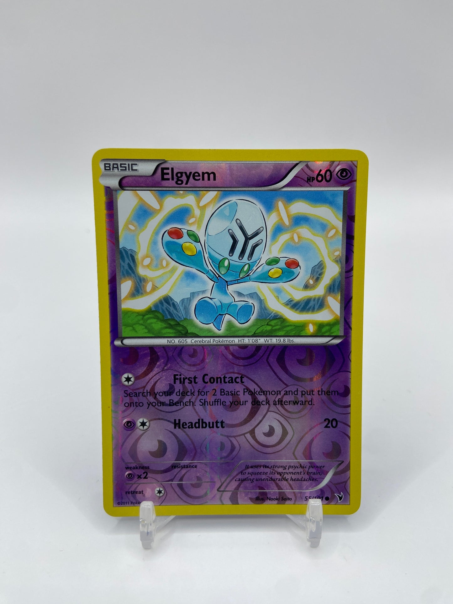 Elgyem Reverse Holo Noble Victories 55/101